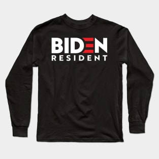 Let's Go Brandon, Resident Biden Long Sleeve T-Shirt